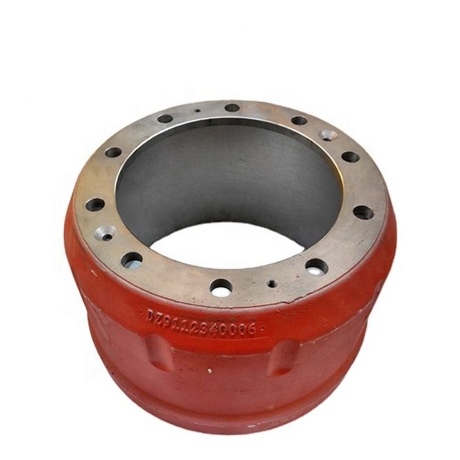 SHACMAN Truk Rem Belakang Drum DZ9112340006 Tugas Berat Bagian Sasis Baja